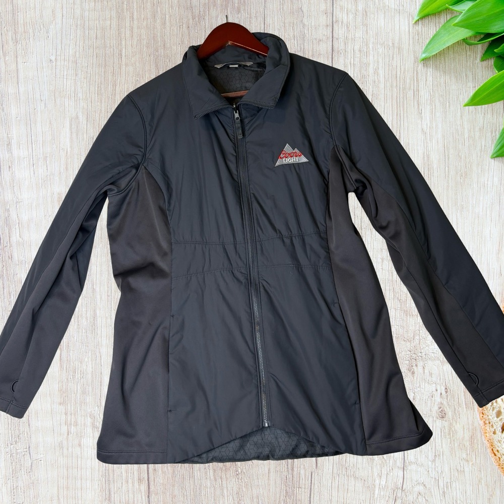 Womens Port Authority Coors Light Jacket L Embroidered Gray Lightweight